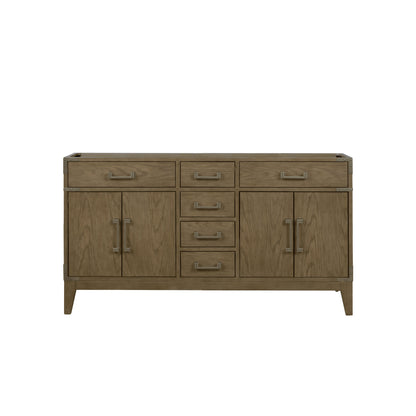 Laurel 60 in W x 22 in D Grey Oak Double Bath Vanity