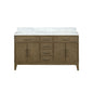 Laurel 60 in W x 22 in D Grey Oak Double Bath Vanity