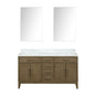 Laurel 60 in W x 22 in D Grey Oak Double Bath Vanity