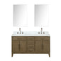 Laurel 60 in W x 22 in D Grey Oak Double Bath Vanity