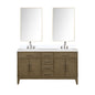 Laurel 60 in W x 22 in D Grey Oak Double Bath Vanity