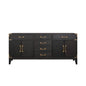 Laurel 72 in W x 22 in D Black Oak Double Bath Vanity