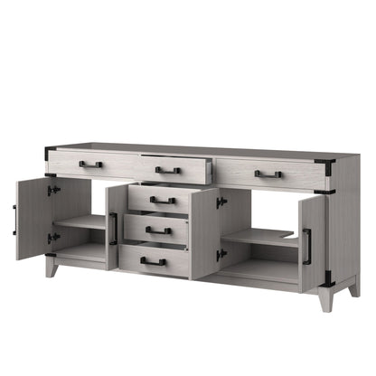 Laurel 72 in W x 22 in D White Oak Double Bath Vanity