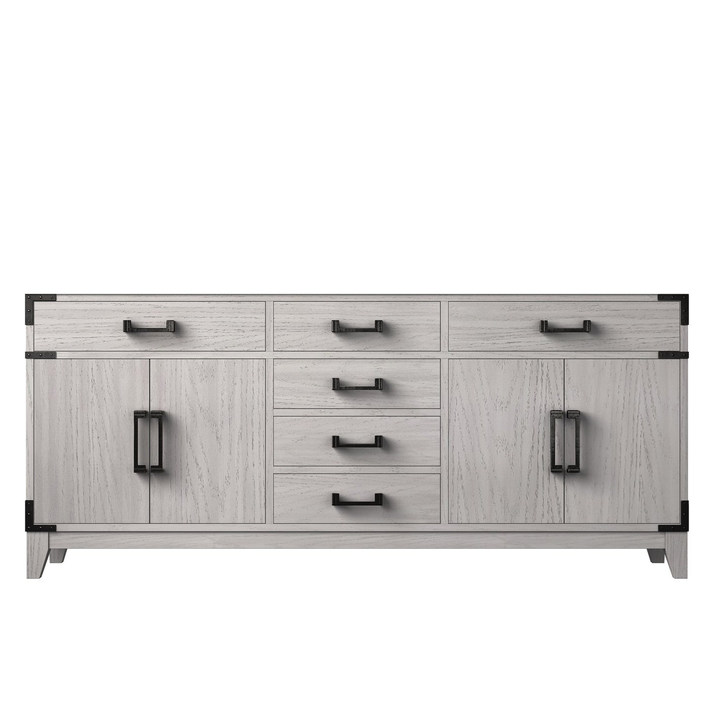 Laurel 72 in W x 22 in D White Oak Double Bath Vanity