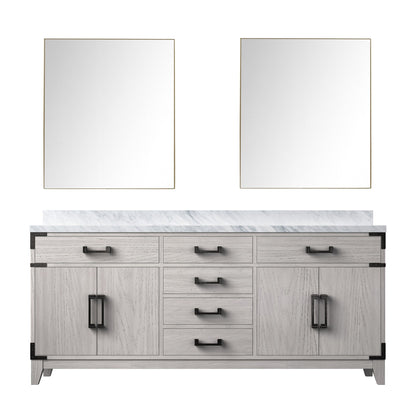 Laurel 72 in W x 22 in D White Oak Double Bath Vanity