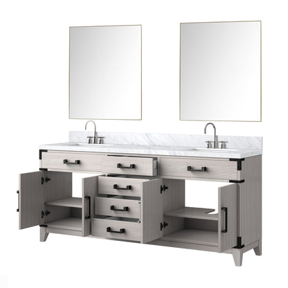 Laurel 72 in W x 22 in D White Oak Double Bath Vanity