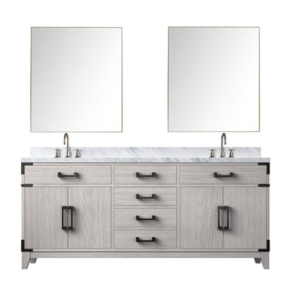 Laurel 72 in W x 22 in D White Oak Double Bath Vanity