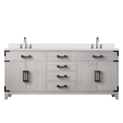 Laurel 72 in W x 22 in D White Oak Double Bath Vanity
