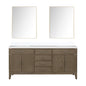Laurel 72 in W x 22 in D Grey Oak Double Bath Vanity