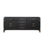 Laurel 80 in W x 22 in D Black Oak Double Bath Vanity