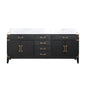 Laurel 80 in W x 22 in D Black Oak Double Bath Vanity