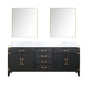 Laurel 80 in W x 22 in D Black Oak Double Bath Vanity