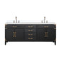 Laurel 80 in W x 22 in D Black Oak Double Bath Vanity