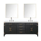 Laurel 80 in W x 22 in D Black Oak Double Bath Vanity