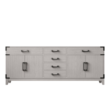 Laurel 80 in W x 22 in D White Oak Double Bath Vanity