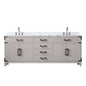 Laurel 80 in W x 22 in D White Oak Double Bath Vanity
