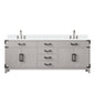 Laurel 80 in W x 22 in D White Oak Double Bath Vanity