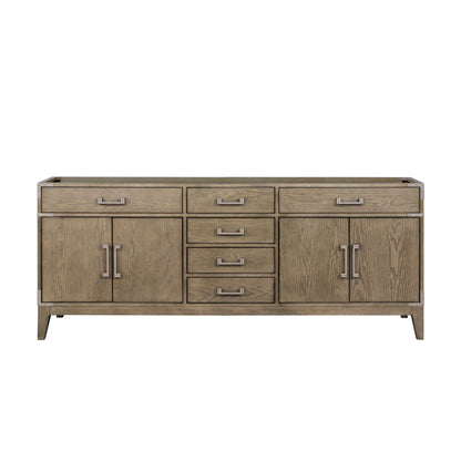 Laurel 80 in W x 22 in D Grey Oak Double Bath Vanity