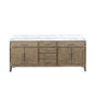 Laurel 80 in W x 22 in D Grey Oak Double Bath Vanity
