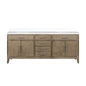 Laurel 80 in W x 22 in D Grey Oak Double Bath Vanity