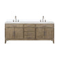 Laurel 80 in W x 22 in D Grey Oak Double Bath Vanity