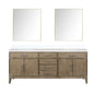 Laurel 80 in W x 22 in D Grey Oak Double Bath Vanity