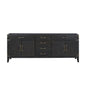 Laurel 84 in W x 22 in D Black Oak Double Bath Vanity