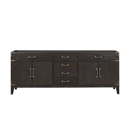 Laurel 84 in W x 22 in D Brown Oak Double Bath Vanity