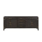 Laurel 84 in W x 22 in D Brown Oak Double Bath Vanity