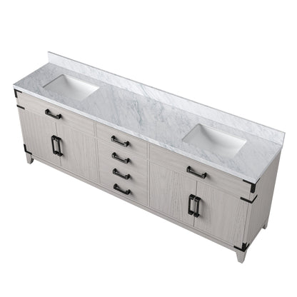 Laurel 84 in W x 22 in D White Oak Double Bath Vanity