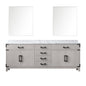 Laurel 84 in W x 22 in D White Oak Double Bath Vanity