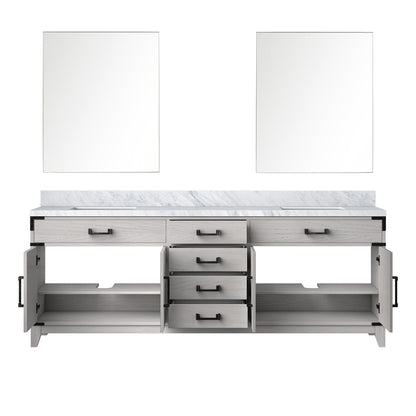 Laurel 84 in W x 22 in D White Oak Double Bath Vanity