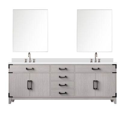Laurel 84 in W x 22 in D White Oak Double Bath Vanity