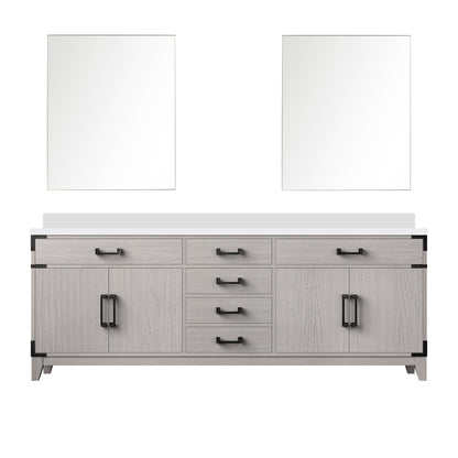Laurel 84 in W x 22 in D White Oak Double Bath Vanity