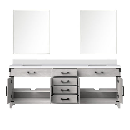 Laurel 84 in W x 22 in D White Oak Double Bath Vanity