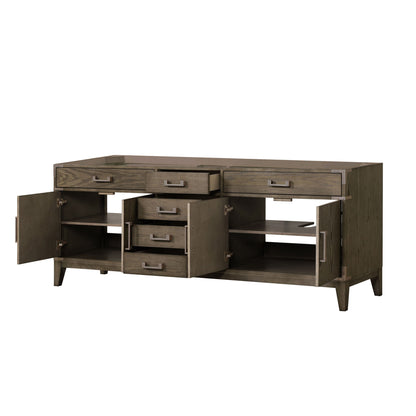 Laurel 84 in W x 22 in D Grey Oak Double Bath Vanity