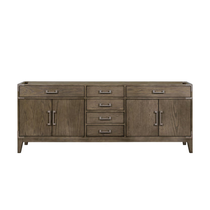 Laurel 84 in W x 22 in D Grey Oak Double Bath Vanity