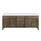 Laurel 84 in W x 22 in D Grey Oak Double Bath Vanity