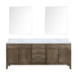 Laurel 84 in W x 22 in D Grey Oak Double Bath Vanity
