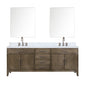 Laurel 84 in W x 22 in D Grey Oak Double Bath Vanity
