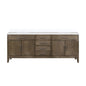 Laurel 84 in W x 22 in D Grey Oak Double Bath Vanity