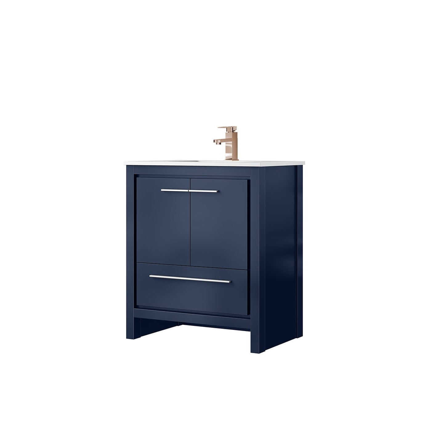Lafarre 30 in W x 20 in D Navy Blue Bath Vanity