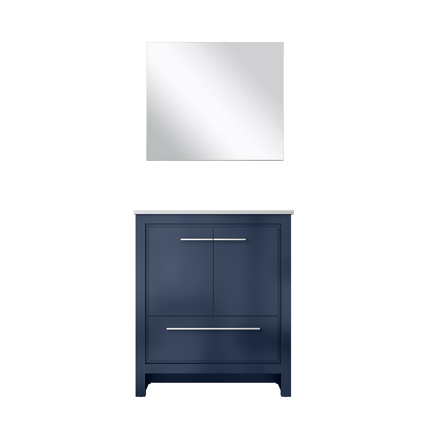 Lafarre 30 in W x 20 in D Navy Blue Bath Vanity