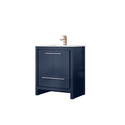 Lafarre 30 in W x 20 in D Navy Blue Bath Vanity