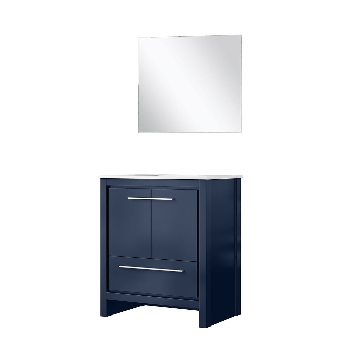 Lafarre 30 in W x 20 in D Navy Blue Bath Vanity