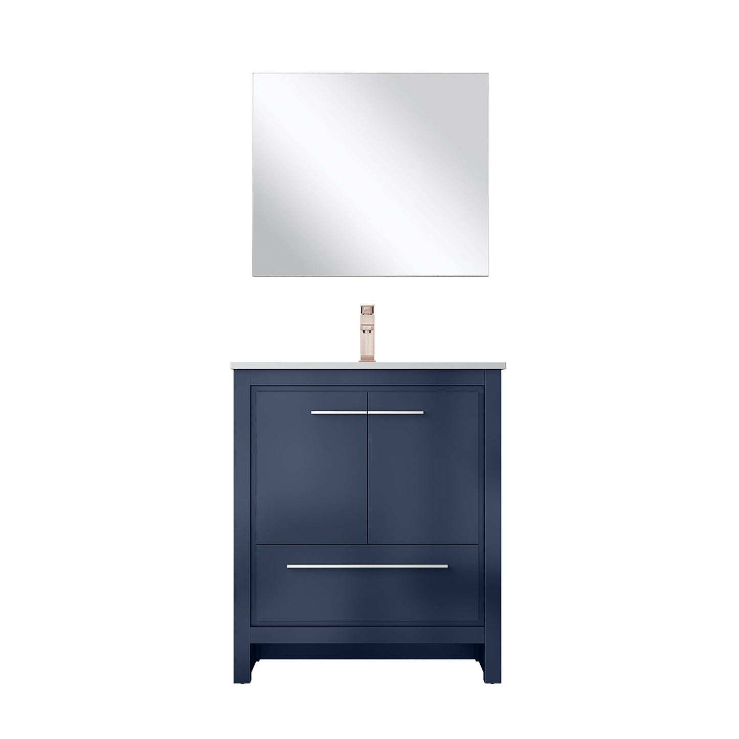 Lafarre 30 in W x 20 in D Navy Blue Bath Vanity
