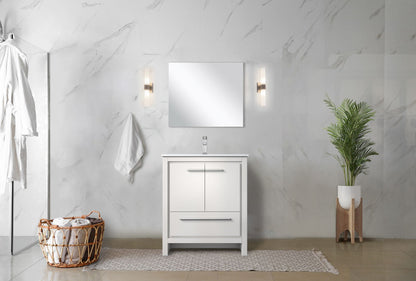 Lafarre 30 in W x 20 in D White Bath Vanity