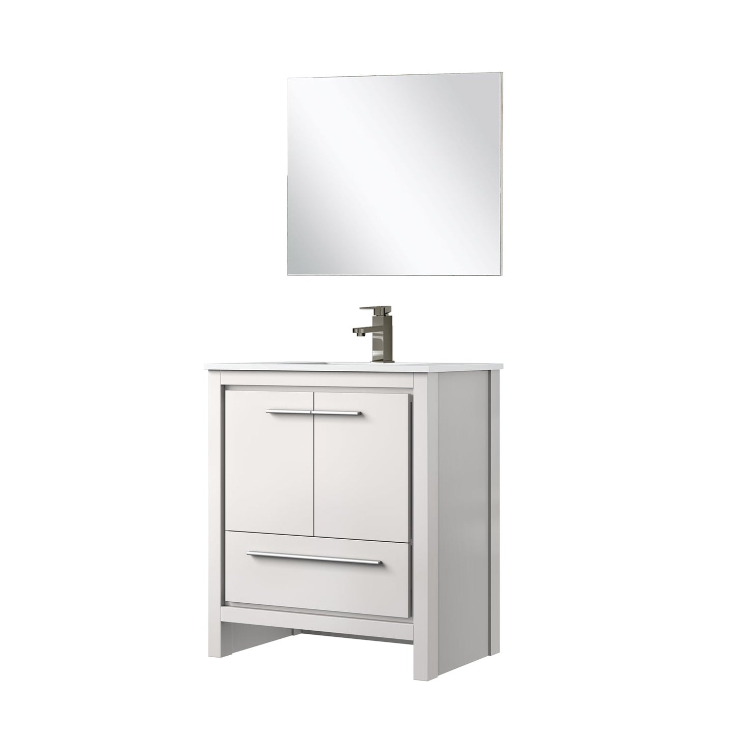 Lafarre 30 in W x 20 in D White Bath Vanity