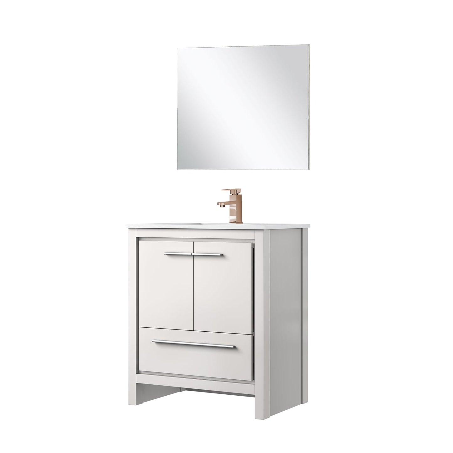 Lafarre 30 in W x 20 in D White Bath Vanity