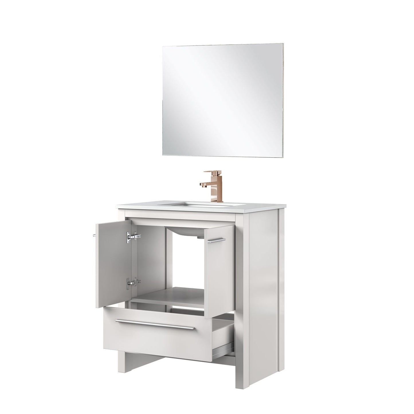 Lafarre 30 in W x 20 in D White Bath Vanity